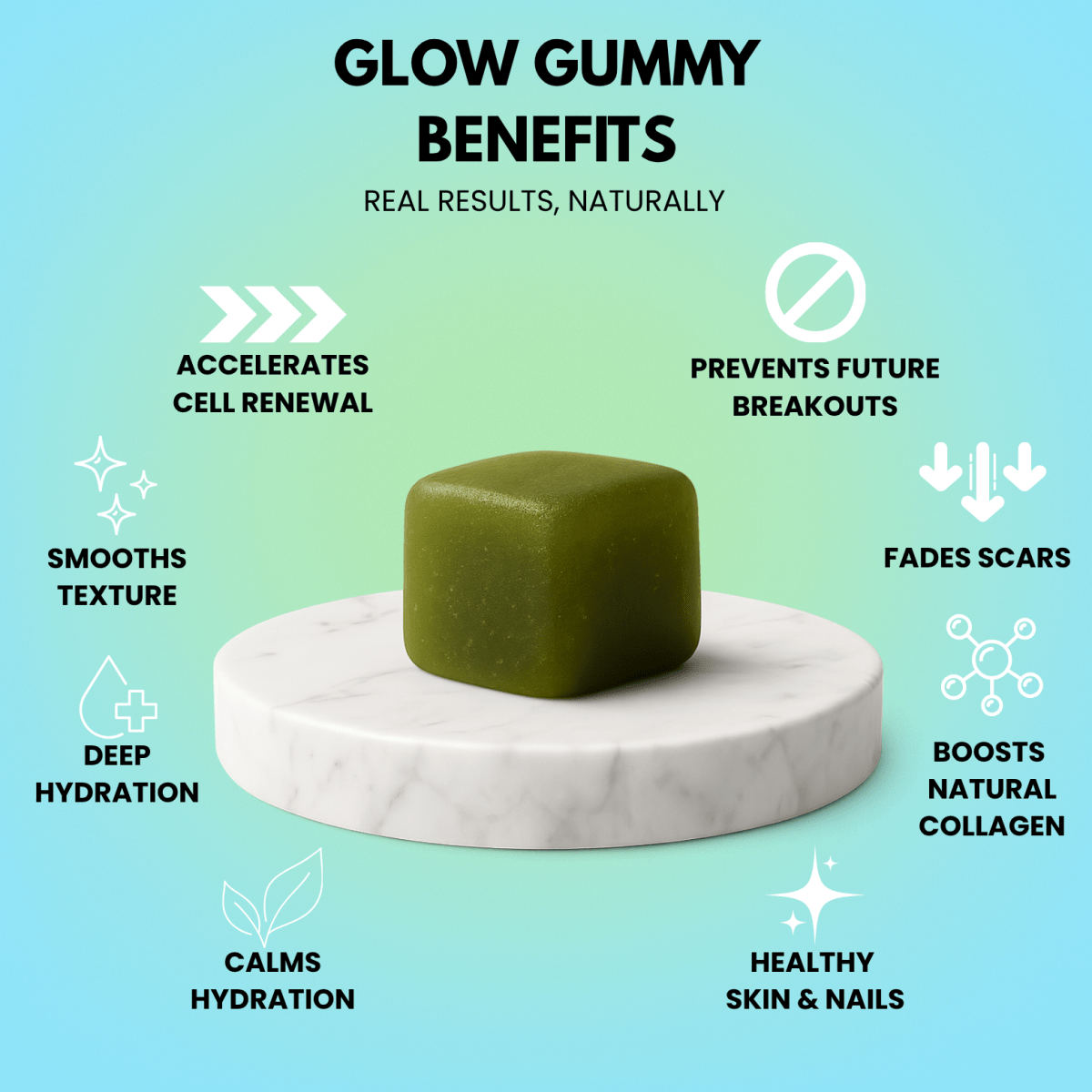 Glow - Glowing Skin Gummies - glowwithmoss